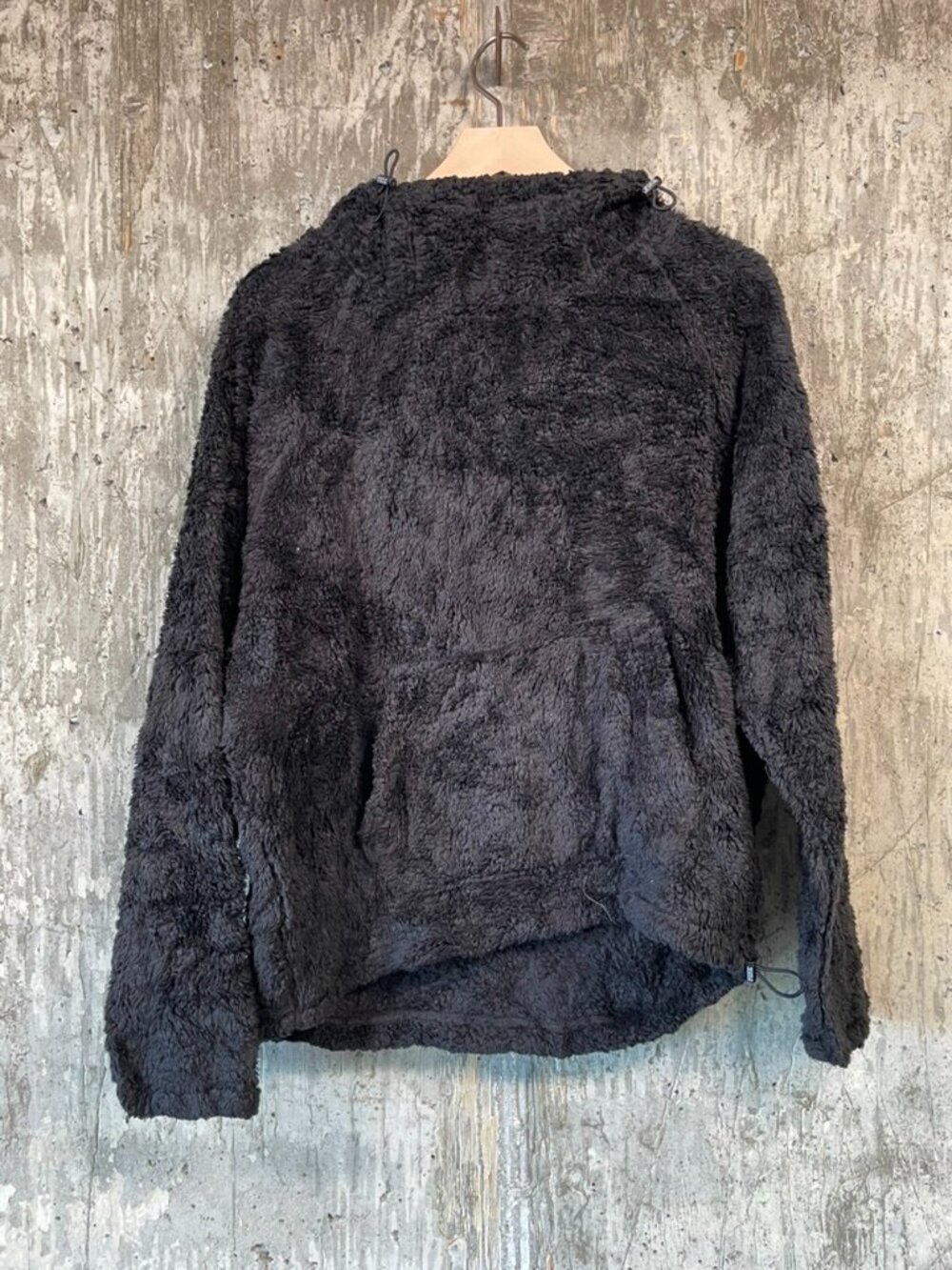 PINK VICTORIA'S SECRET Women's Teddy Funnel Neck Pullover Jacket Size M in Black